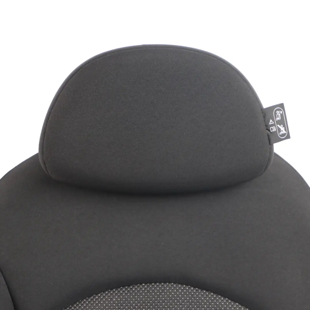 Mini Cooper R60 Countryman Rear Right O/S Folding Seat Cloth Fabric Carbon Black