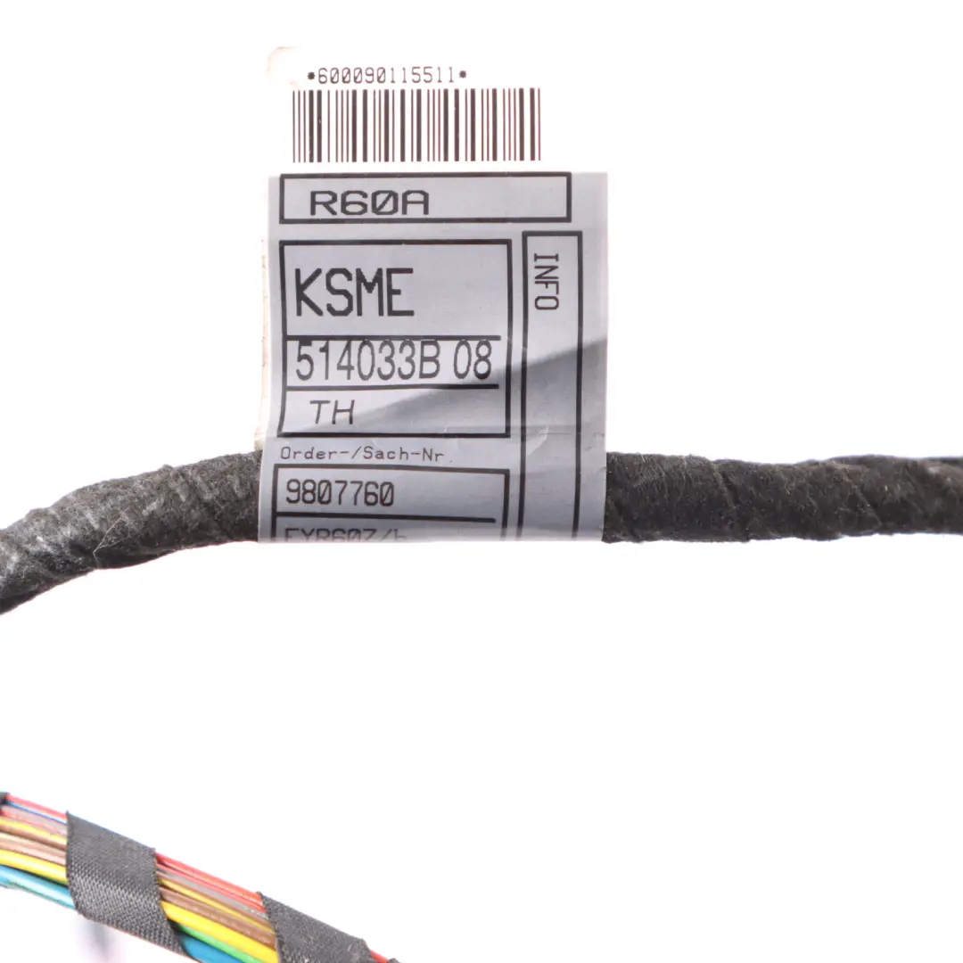 Mini F60 Countryman Door Wiring Cable Harness Loom Front Rear Right O/S 9805463w