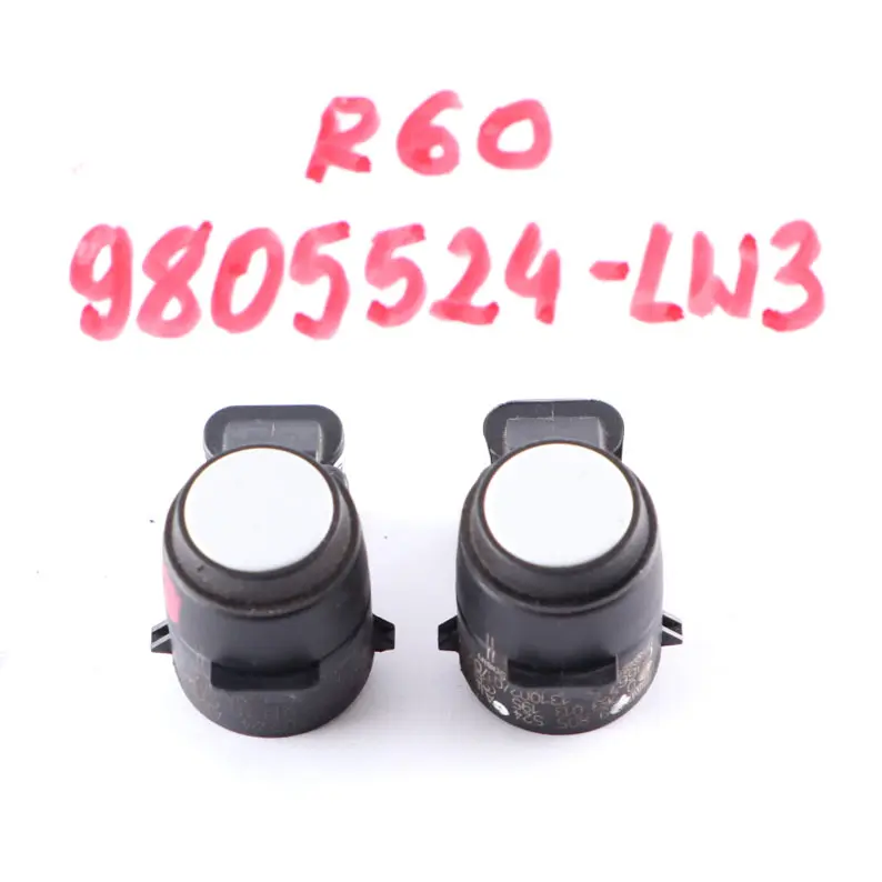 2 x Mini R60 Trasero PDC Sensor ultrasónico aparcamiento Luz Blanco Set 9805524