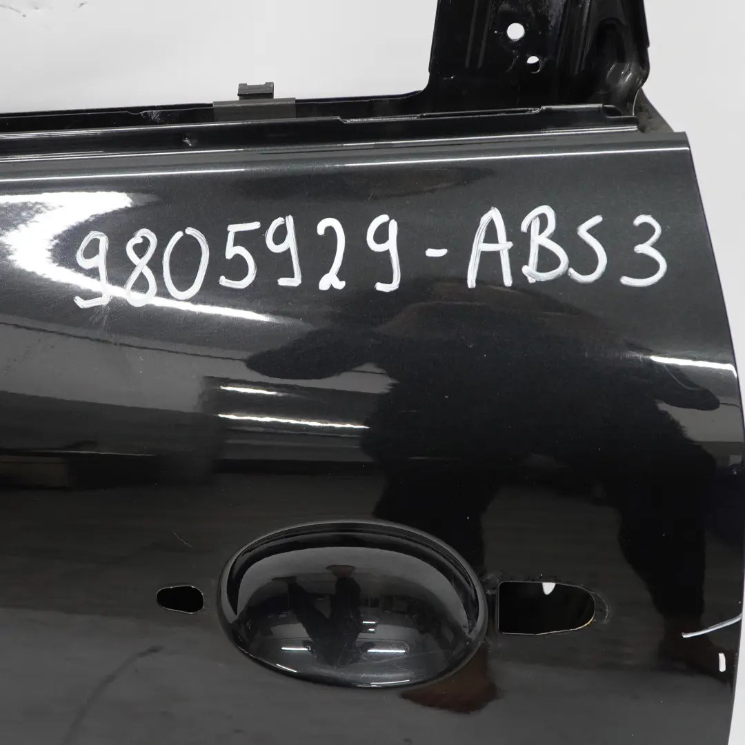 Door Rear Mini Countryman R60 Left N/S Covering Absolute Black Metallic - B11