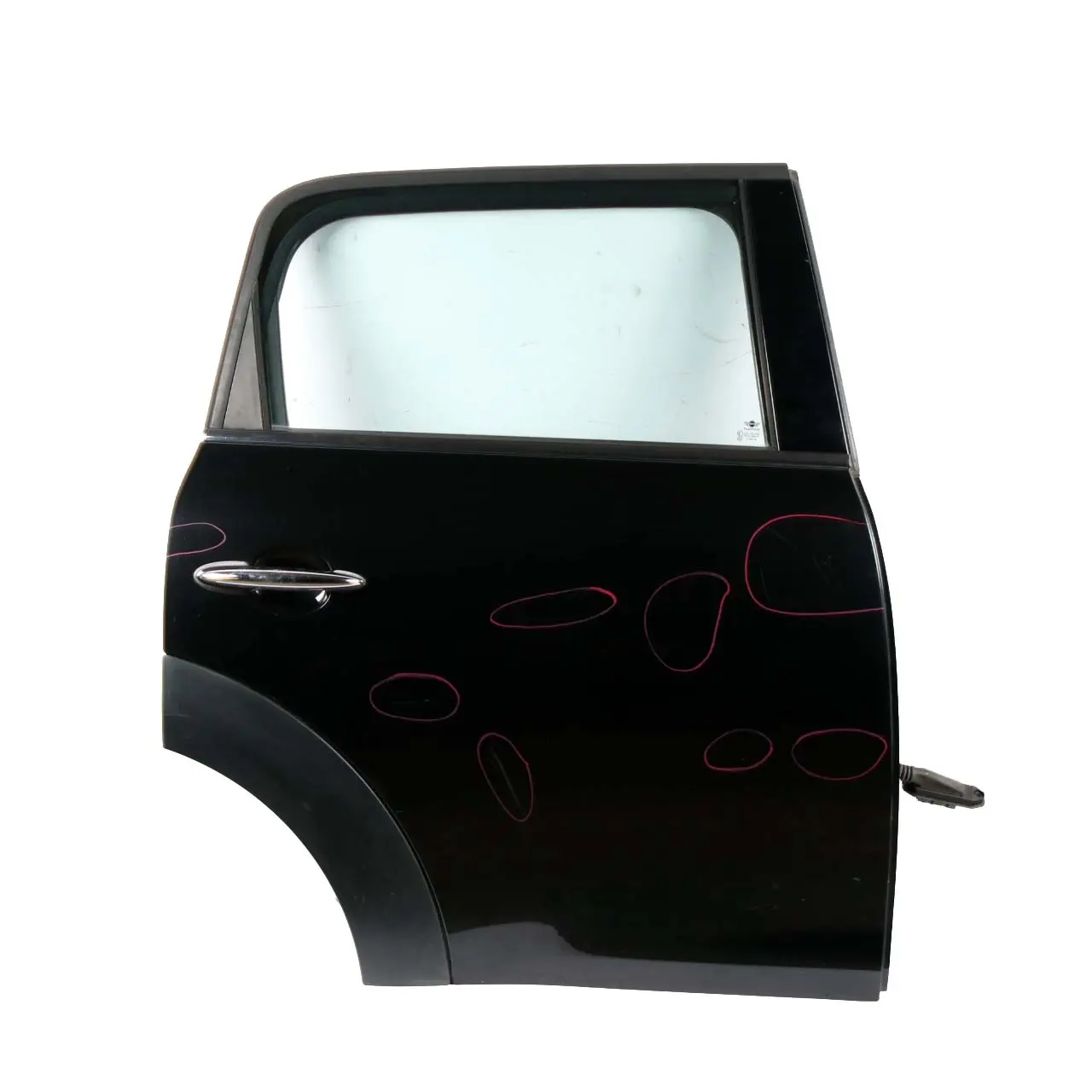 Rear Door Mini R60 Countryman Right O/S Absolute Black Metallic - B11