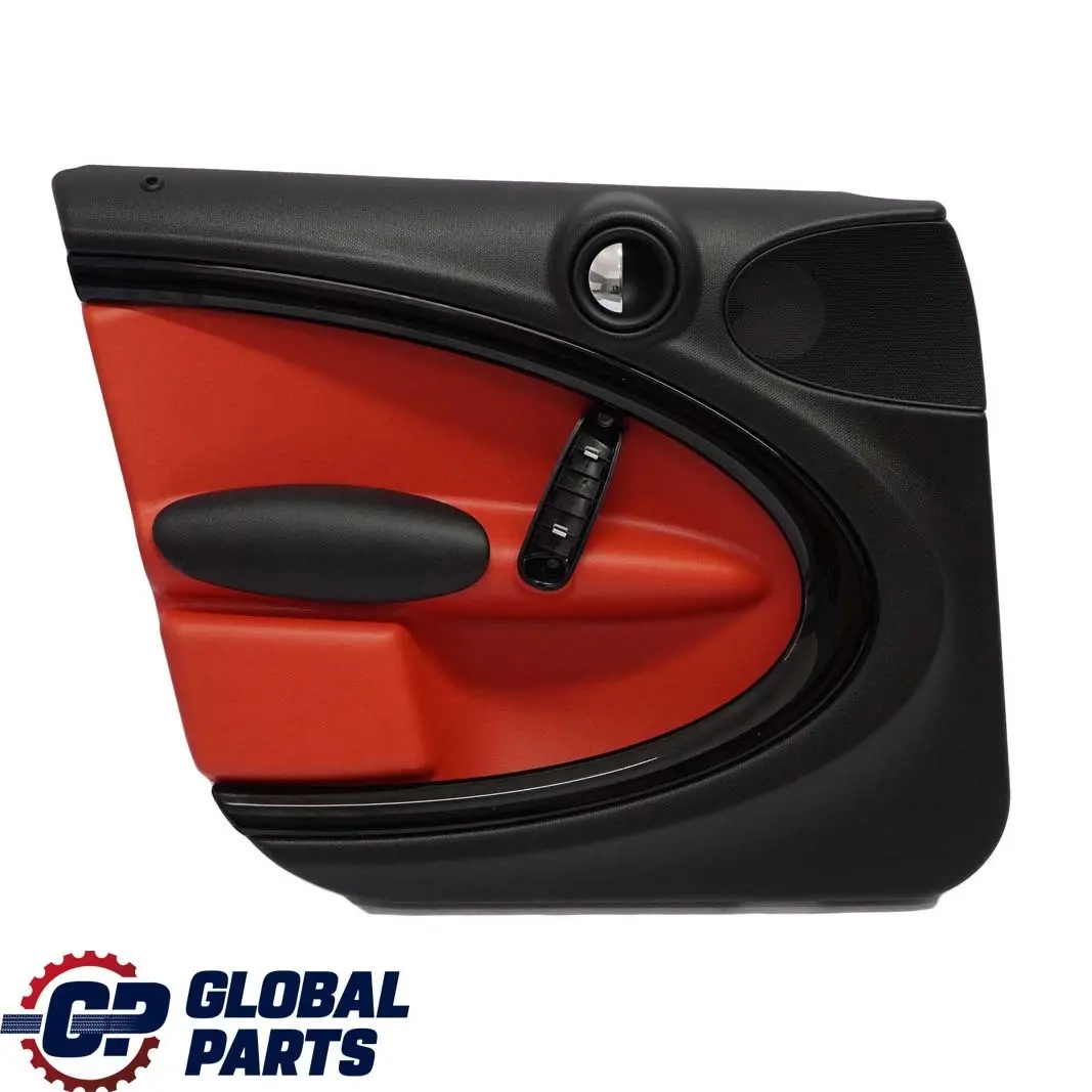 Mini R60 Frente Izquierda Tarjeta Puerta Panel Ajuste Negro Rojo Puro