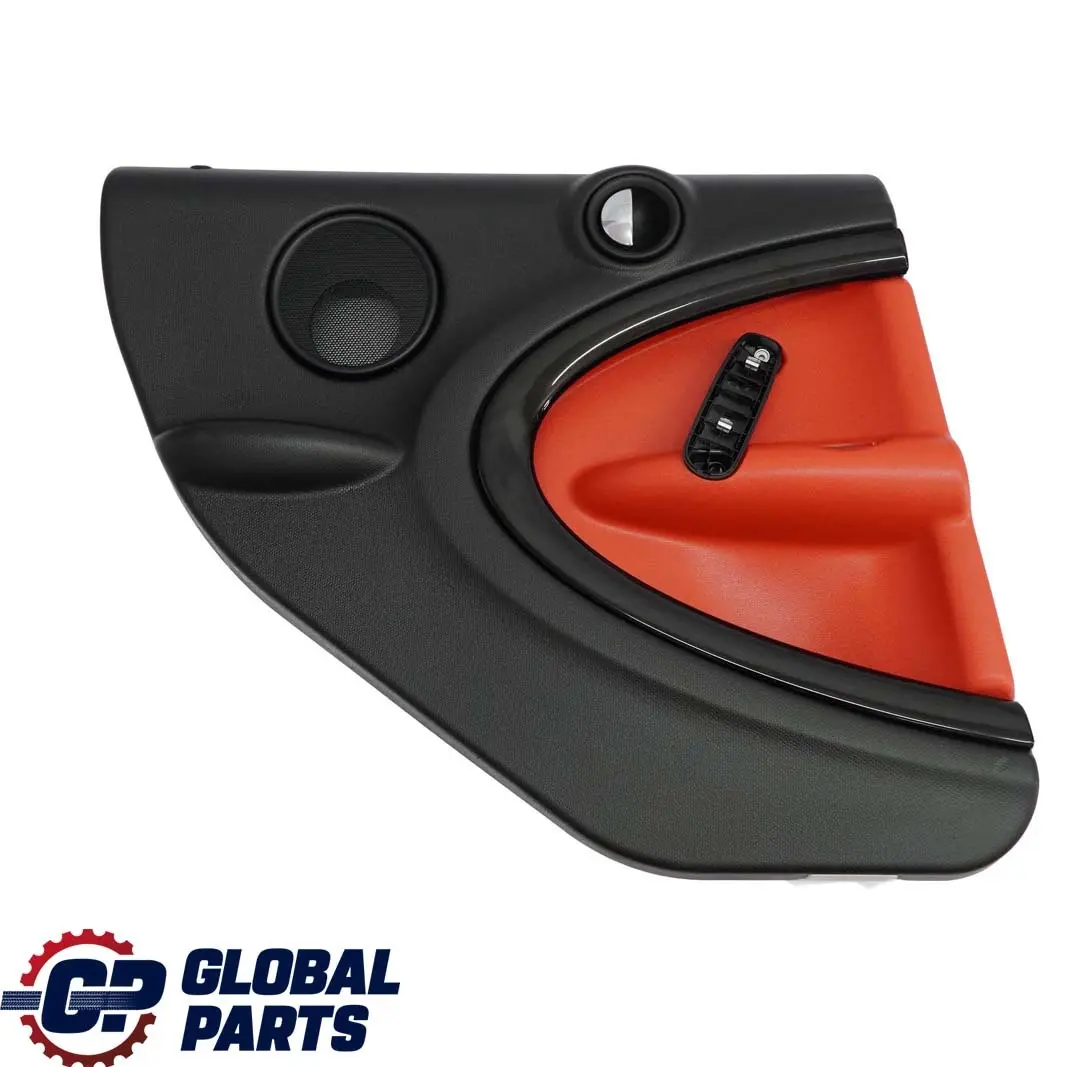 Mini Countryman R60 Rear Left Door Card Trim Panel Black Pure Red