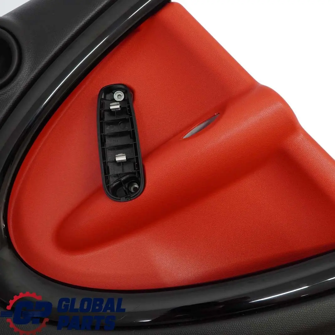 Mini Countryman R60 Rear Left Door Card Trim Panel Black Pure Red