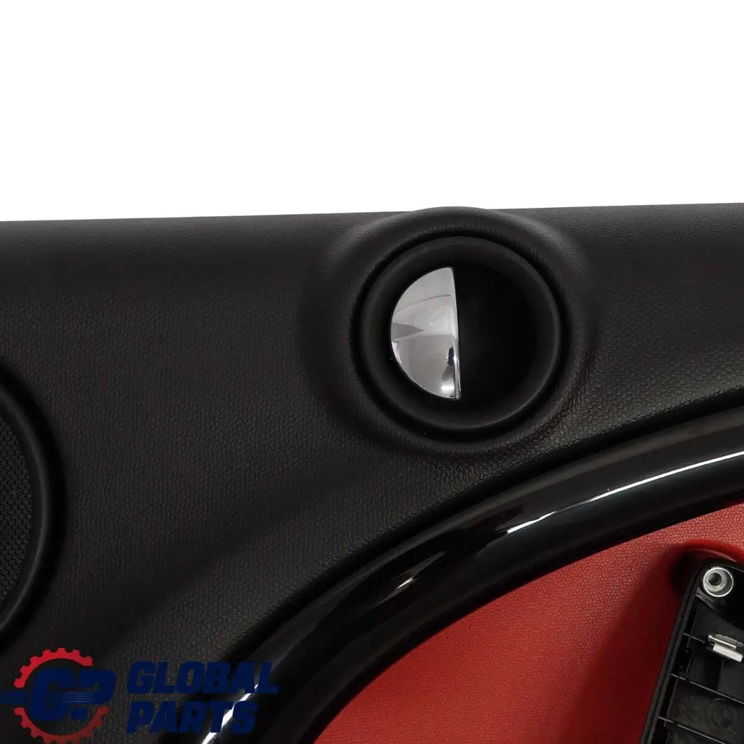 Mini Countryman R60 Rear Left Door Card Trim Panel Black Pure Red