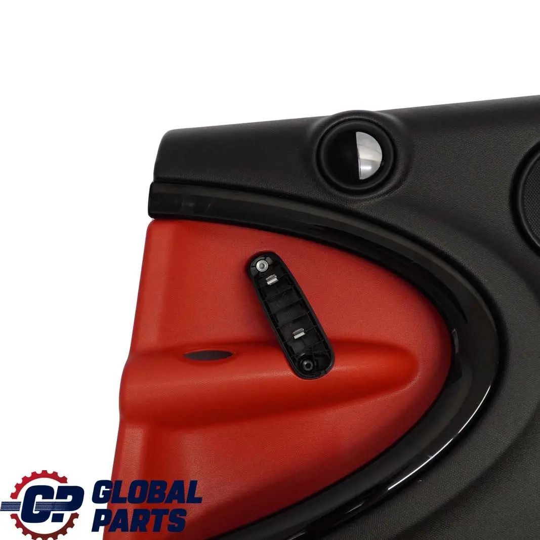 BMW Mini Countryman R60 Rear Right O/S Door Card Trim Panel Black Pure Red