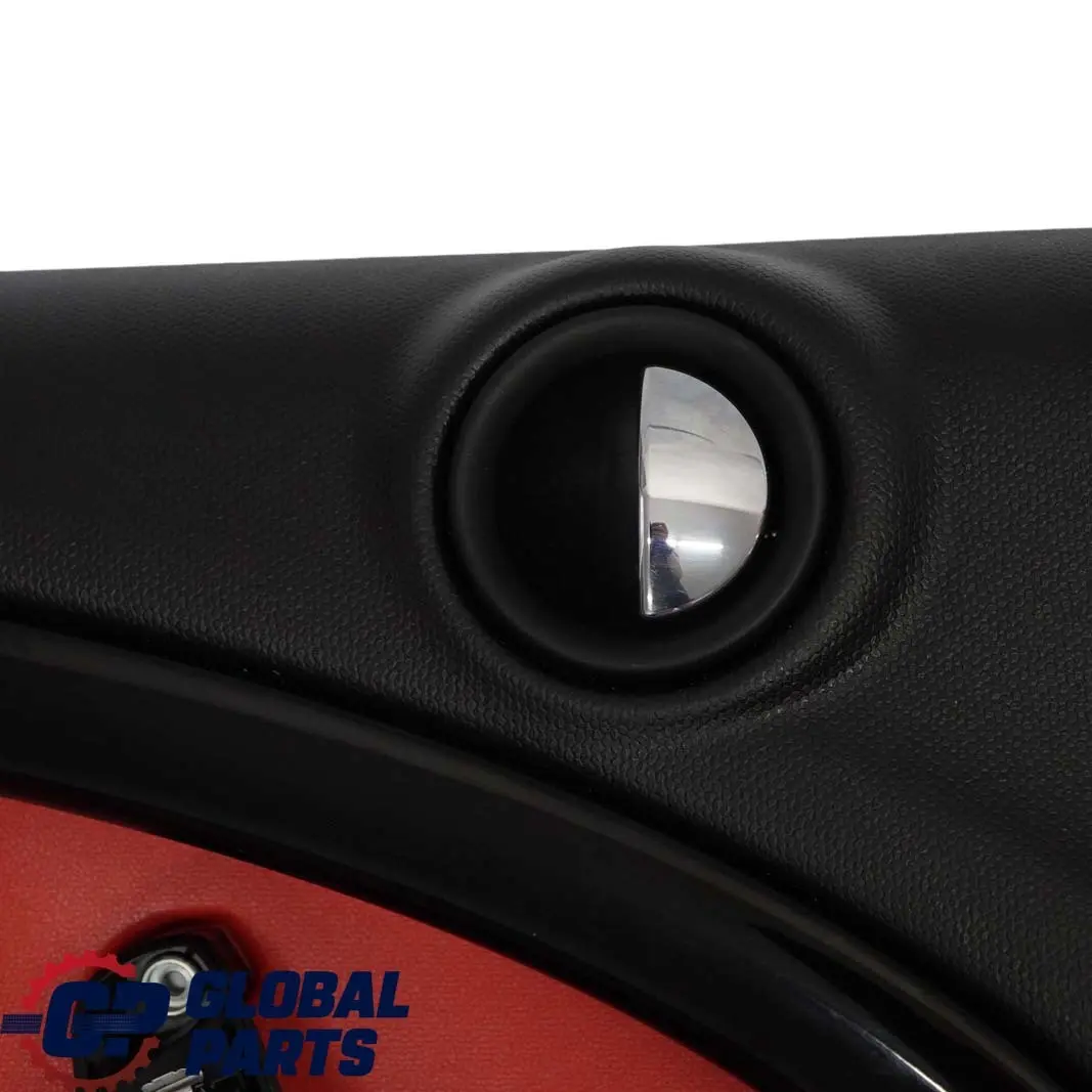 BMW Mini Countryman R60 Rear Right O/S Door Card Trim Panel Black Pure Red