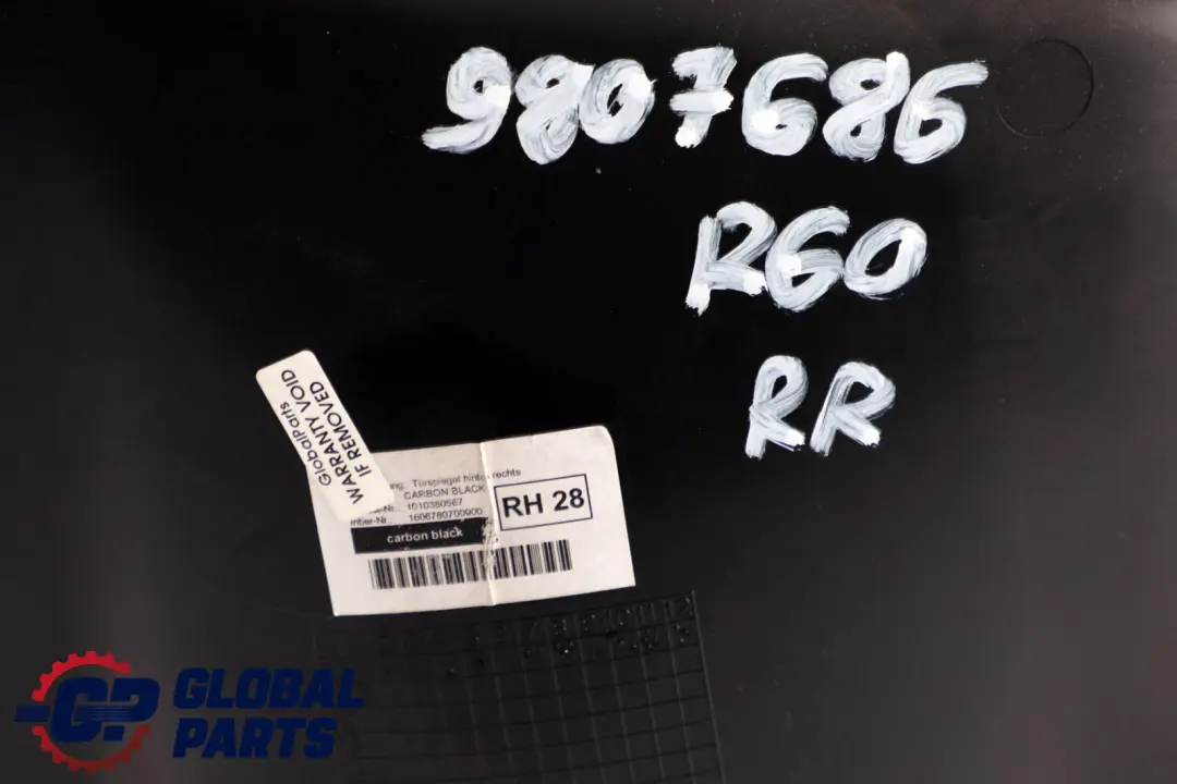 BMW Mini Countryman R60 Rear Right O/S Door Card Trim Panel Black Dark Tobacco