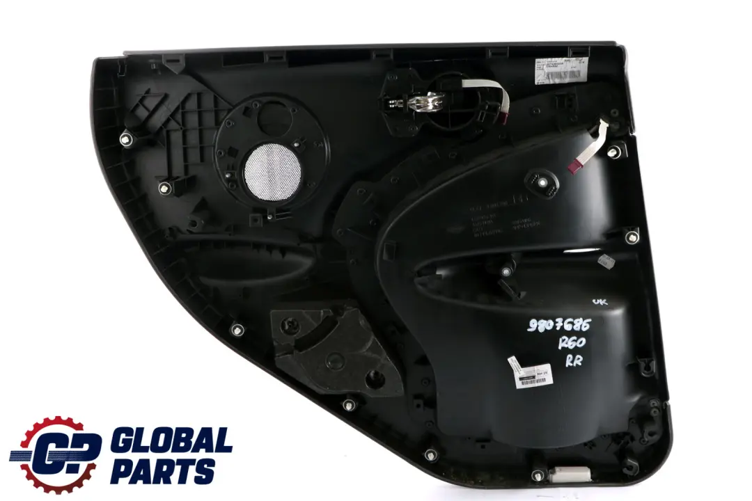 BMW Mini Countryman R60 Rear Right O/S Door Card Trim Panel Black Dark Tobacco