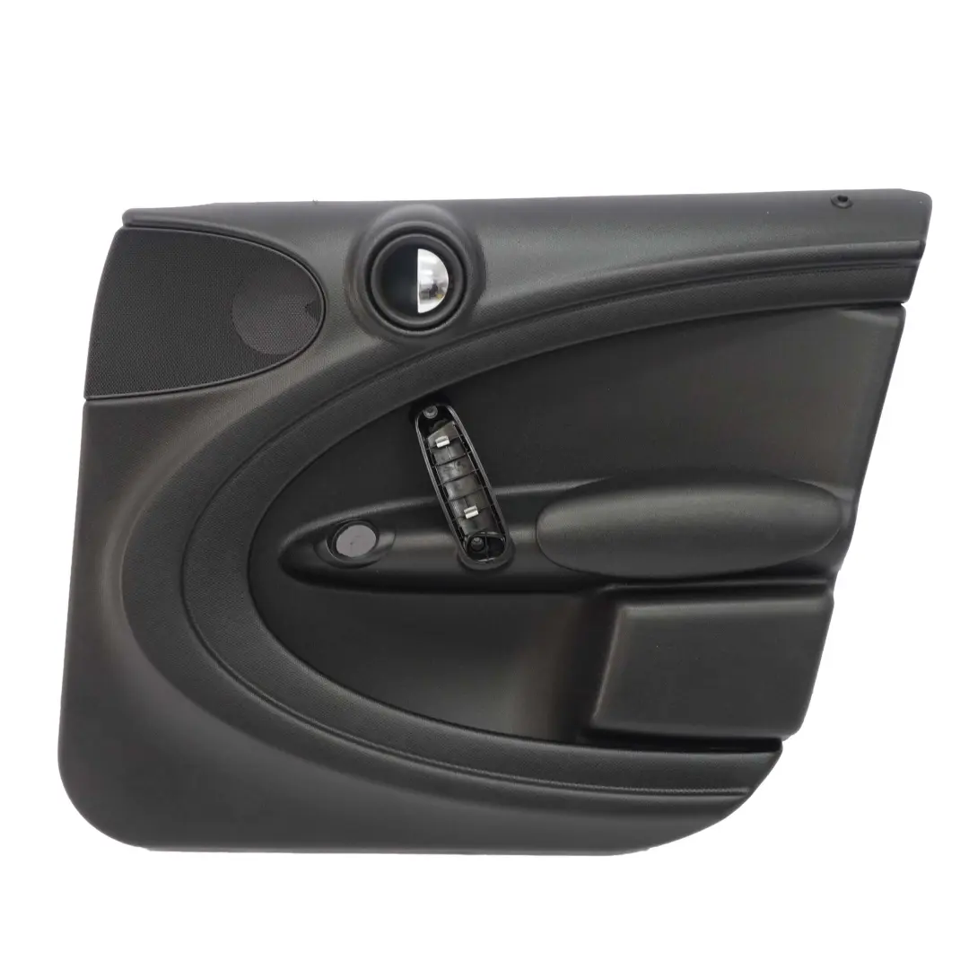 Mini R60 Tarjeta De Puerta Delantera Derecha Plain Trim Panel Negro Carbono