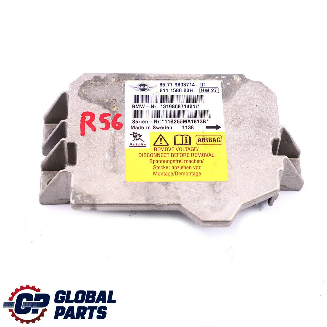 MINI R55 R56 Sensor moduł airbag poduszki 9808714