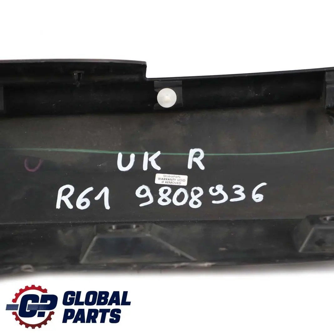 Mini Paceman R61 Derecho Sill Faldon De La puerta lateral Cubierta Negro 9808936