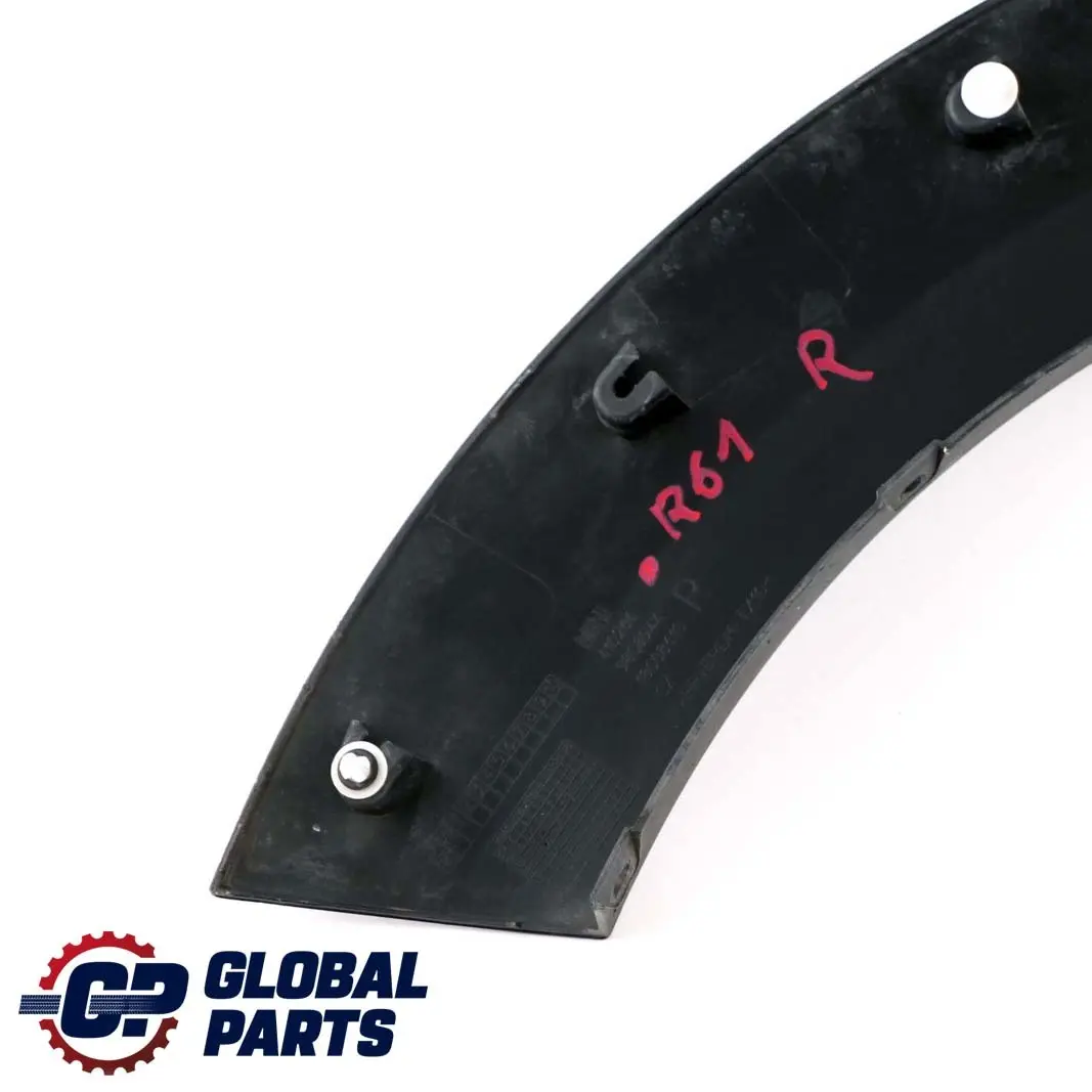 Mini Paceman R61 Tapa Panel Paso De Rueda Trasero Derecho Negro 9808944