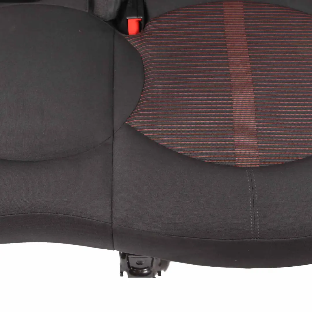 Mini R60 Countryman Rear Left N/S Folding Seat Cloth Leather Parallel Lines Red