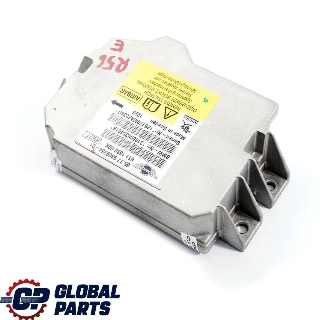 Mini Cooper One R56 R55 R58 R60 R61 Airbag ECU Modulo De Control 9809354