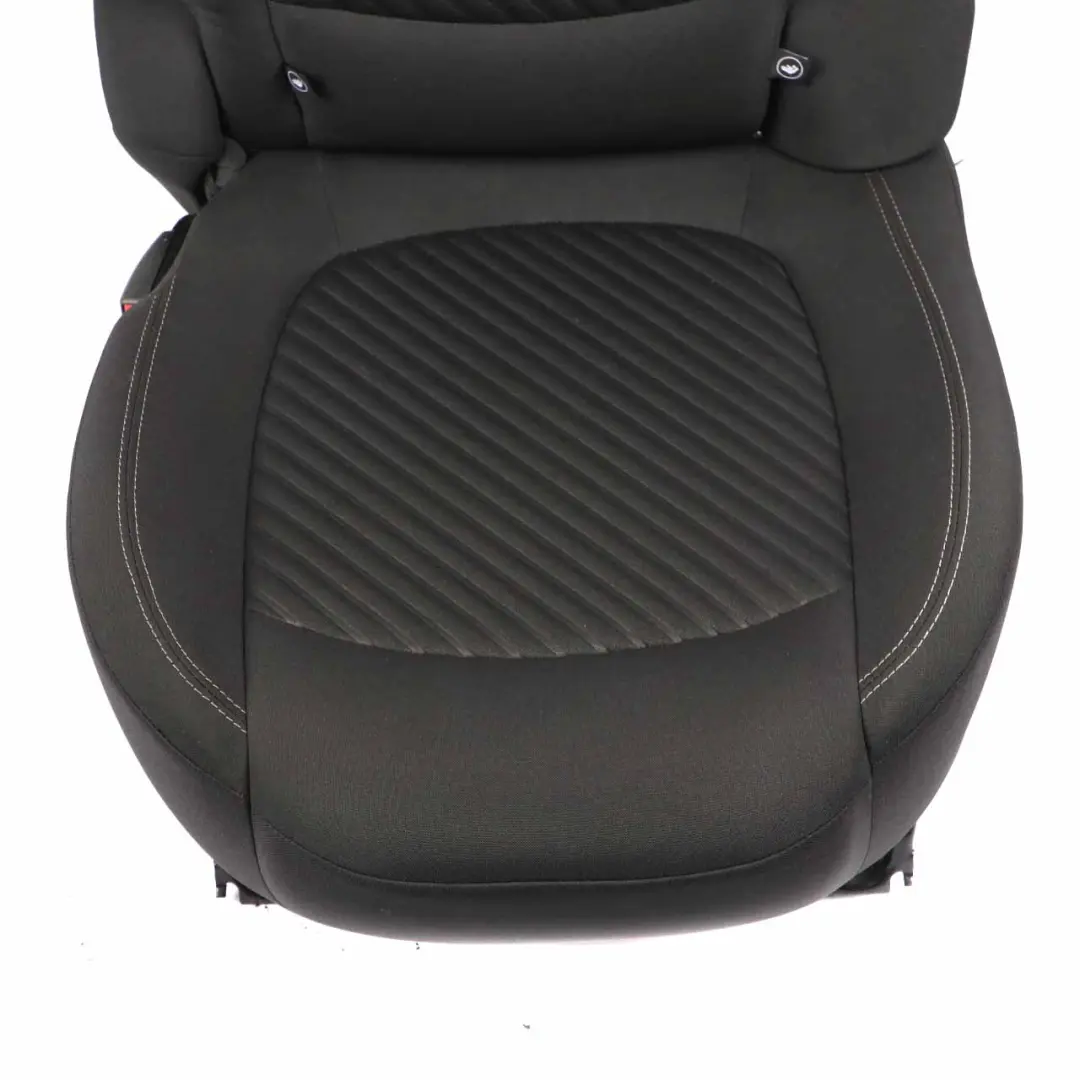 MINI R61 Paceman Cloth Fabric Diagonal Track Carbon Black Rear Left Seat