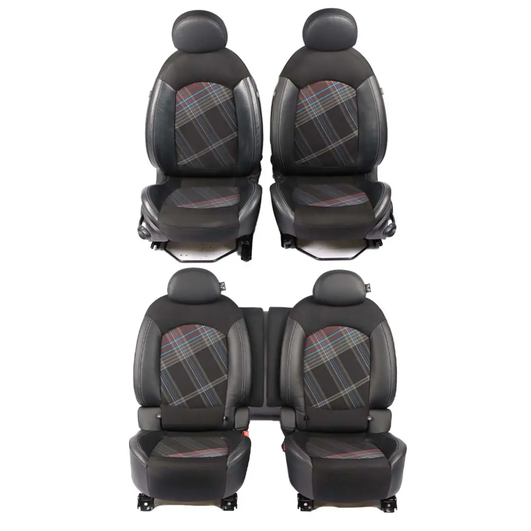 Seats Mini Paceman R61 Cooper Cloth Fabric Leather Carbon Black Front Rear Seat