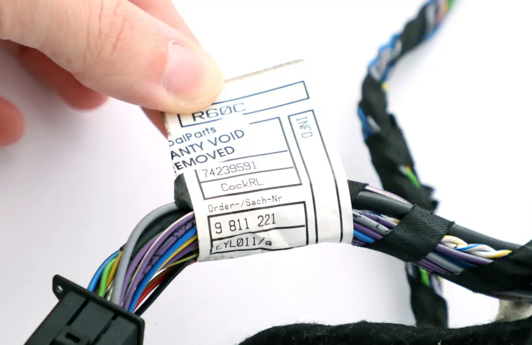 BMW Mini Cooper R60 R61 Wiring Cable Harness Instrument Dashboard Dash 9811221