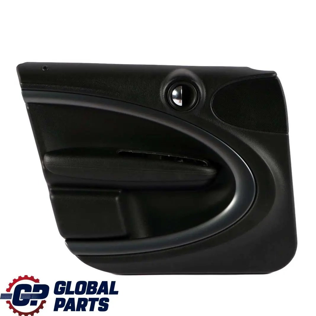 Mini R60 Cooper Delantero Izquierdo Panel De La Tarjeta De Puerta Negro Carbono