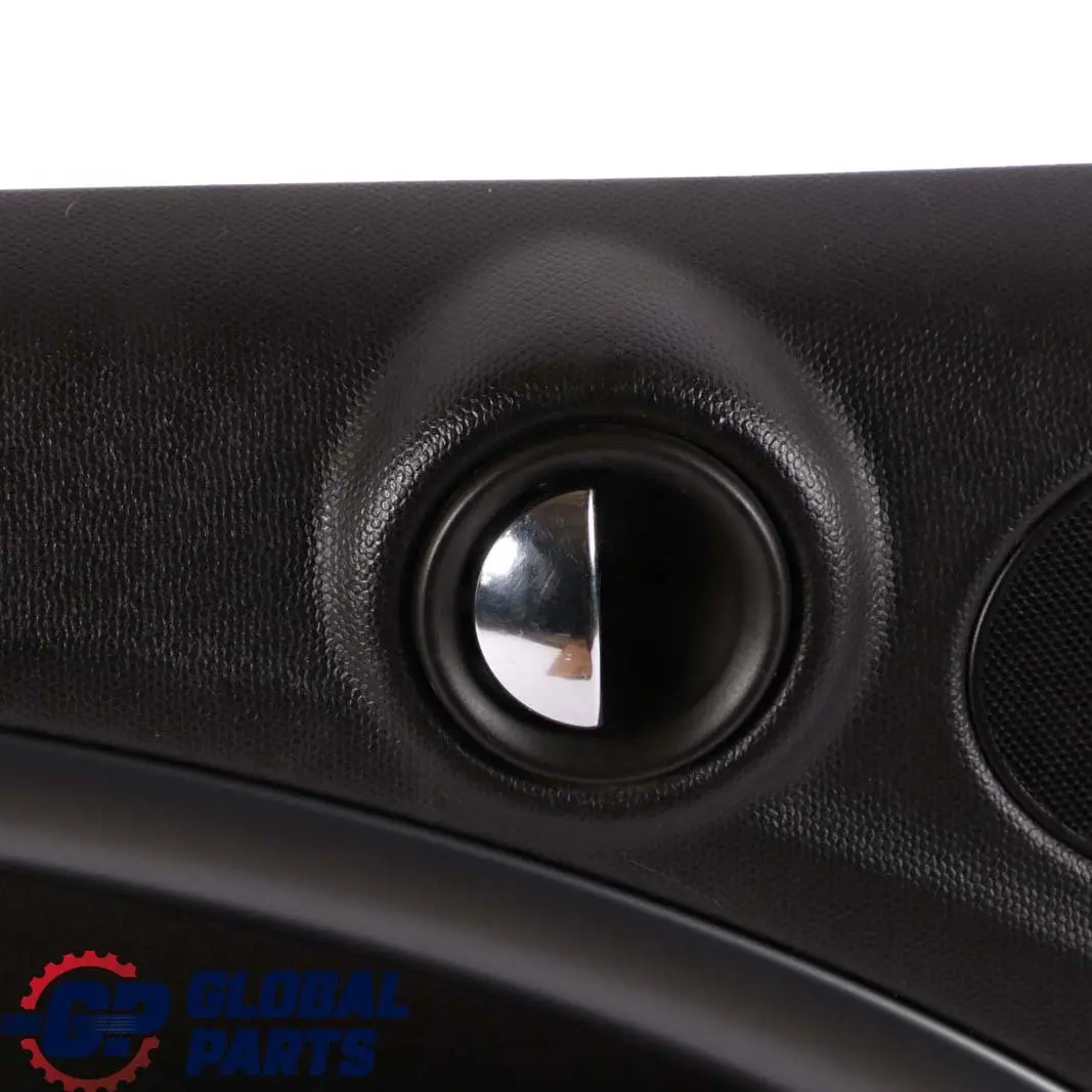 Mini R60 Cooper Delantero Izquierdo Panel De La Tarjeta De Puerta Negro Carbono