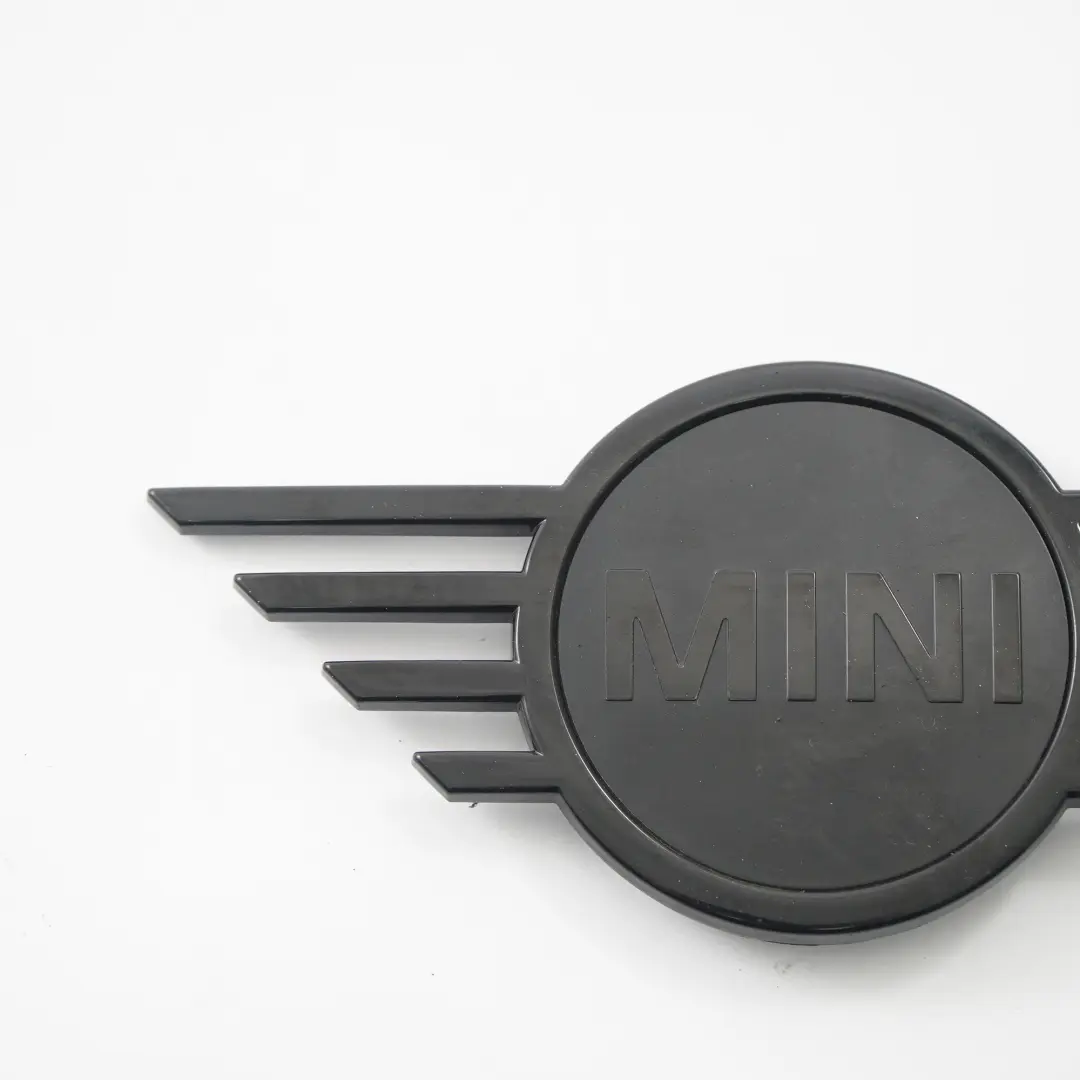 Mini F60 Tapa trasera maletero Insignia Emblema Adherido Negro 9880865