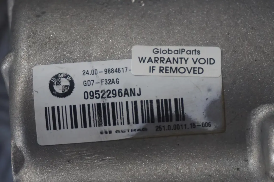 B38C Dual Clutch Gearbox 7DCT300 - ANJ WARRANTY BMW F40 F44 118i 218i - SKU 9884617 - Part number 9884617