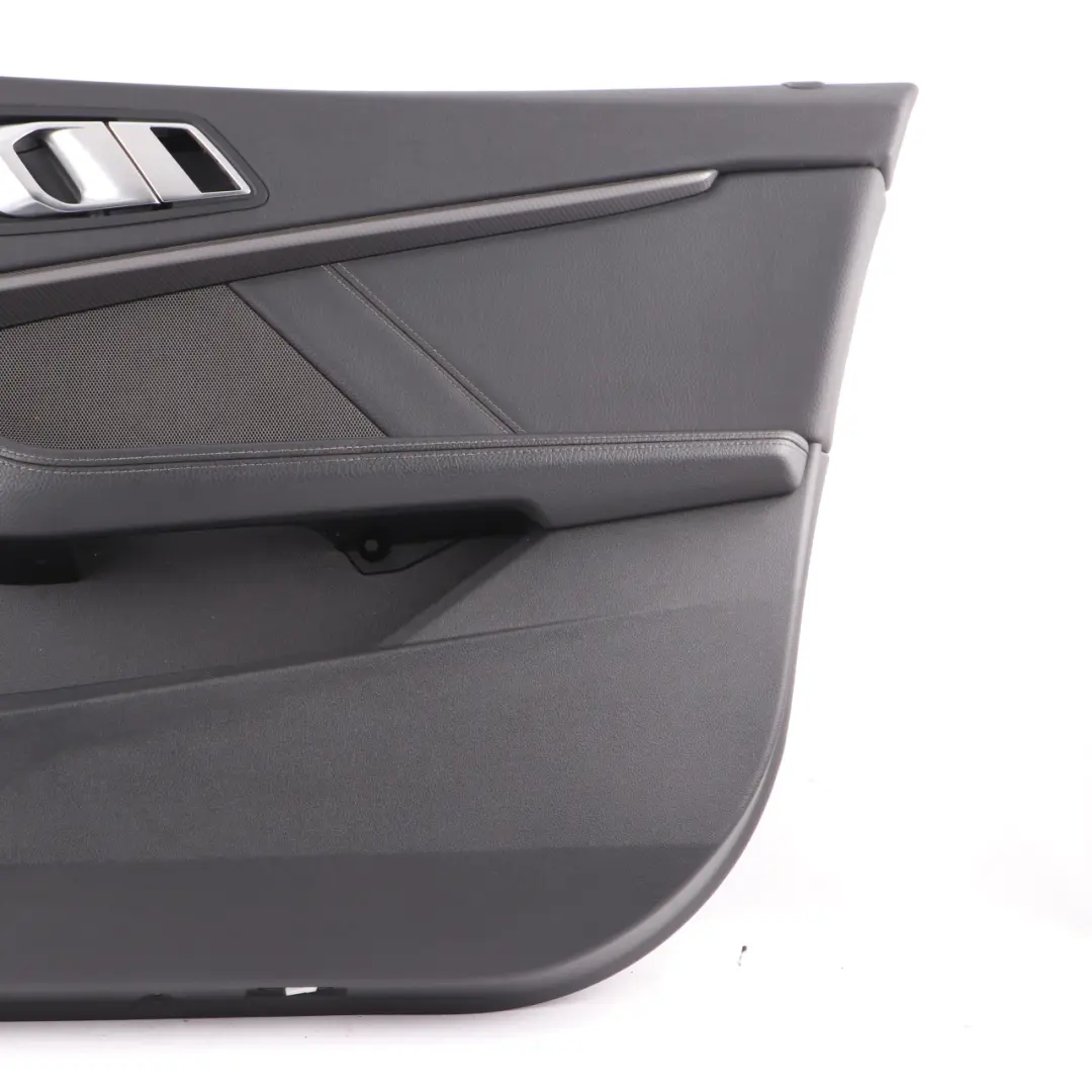 BMW F40 Door Card Front Right O/S Lining Trim Black Perforated Leather Dakota