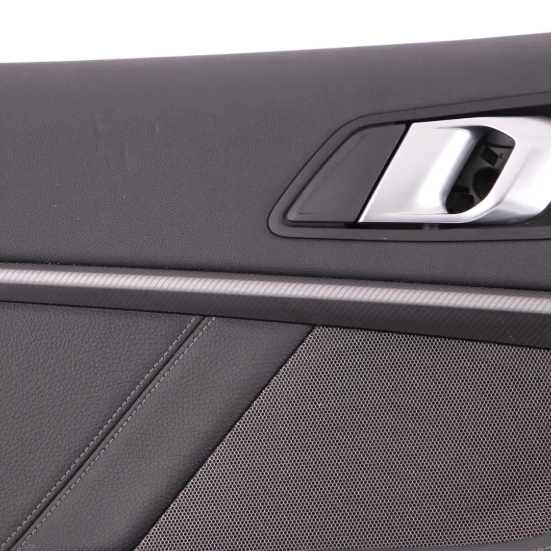 BMW F40 Door Card Rear Left N/S Lining Trim Black Perforated Leather Dakota