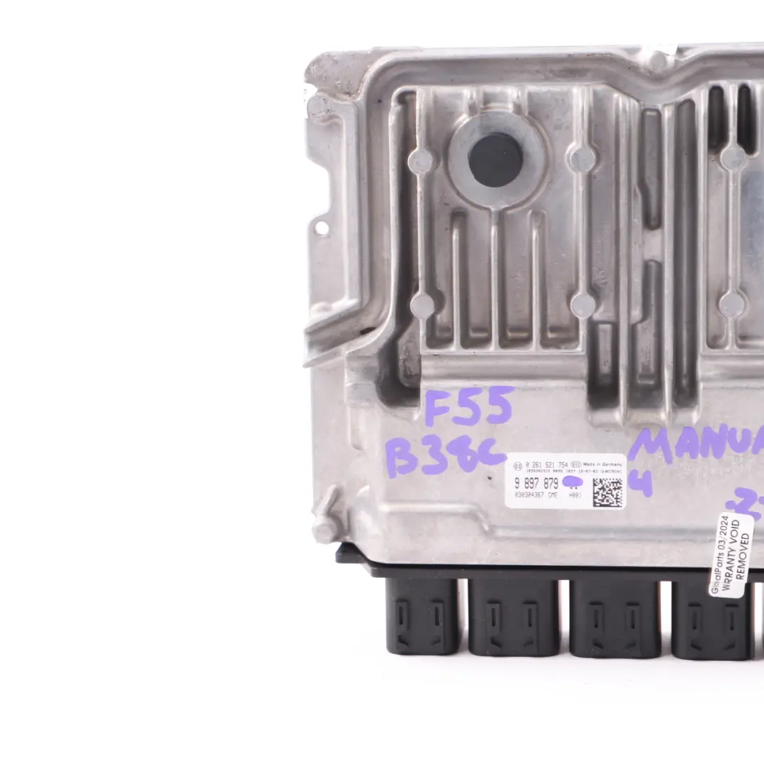 Mini Cooper F55 F56 F60 B38C 1.5 136HP Motor Módulo ECU DME 9897879 Manual