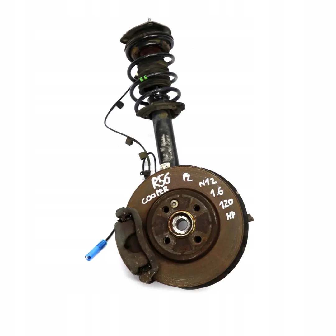 Mini R56 Cooper N12 LEFT SPRING STRUT LEG BRAKE SUSPENSION HUB 