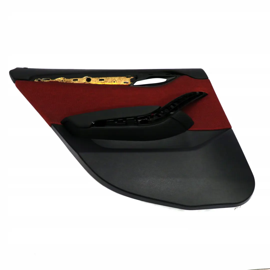 BMW X1 E84 Rear Left Door Card Lining Trim Fabric Cloth Vermilion Red