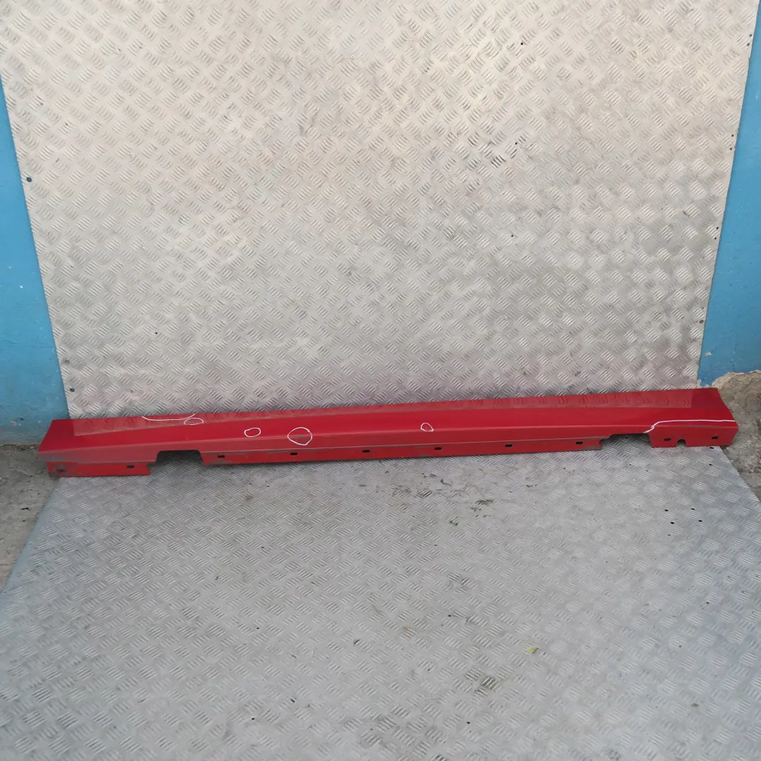 BMW E87 LCI Sill Strip Faldón Lateral Izquierdo Karmesinrot Rot Rojo - A61