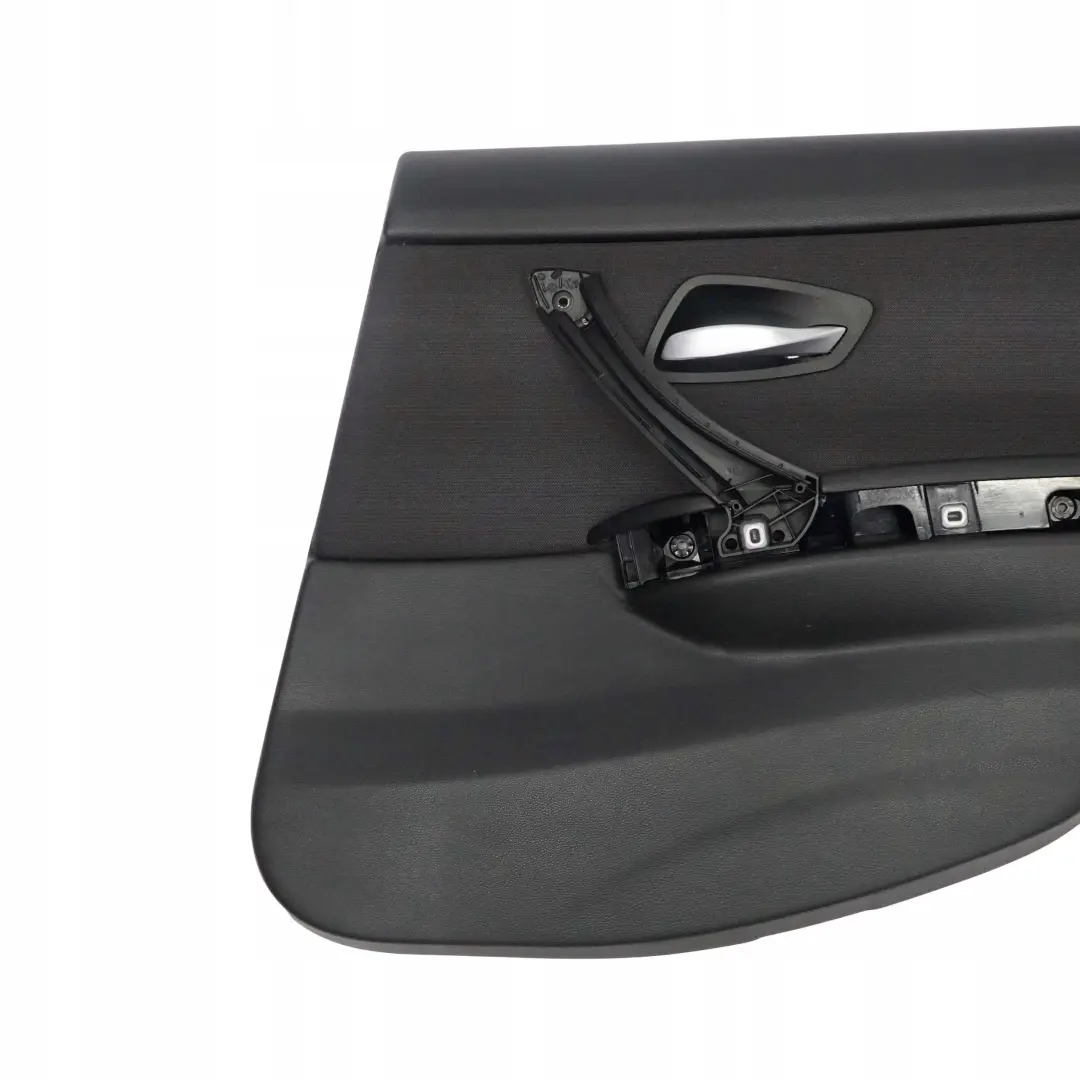 BMW E90 Trasera Derecha O / S Tarjeta De Puerta De tela Citrus Negro Trim Panel