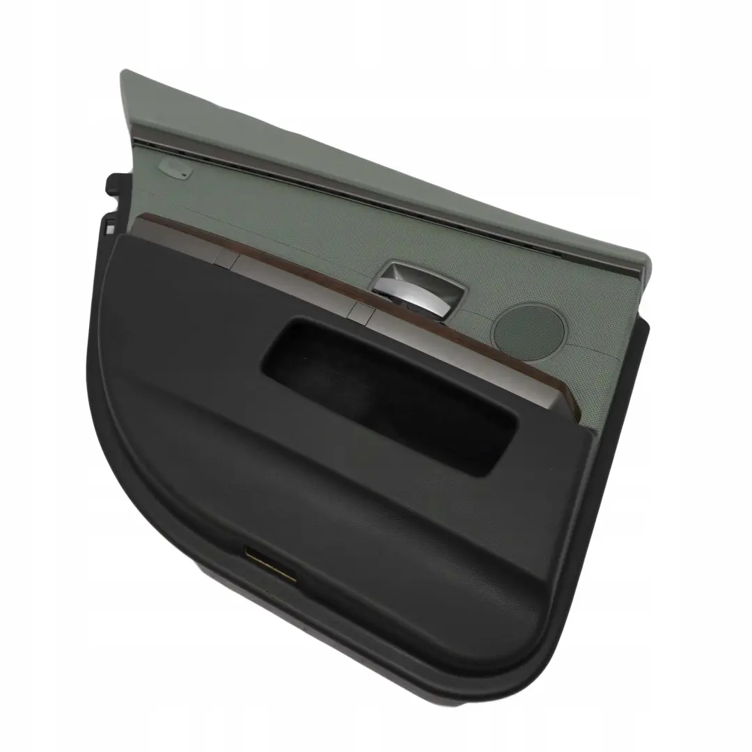 BMW E65 Rear Left Door Card Leather Nasca Green Lining Trim