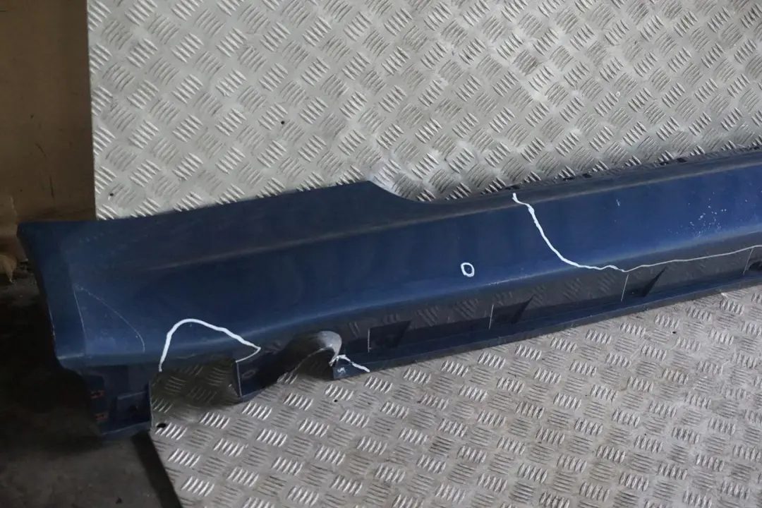 BMW 6 E63 E64 Door Sill Side Cover Skirt Right O/S Mysticblau Mystic Blue - A07