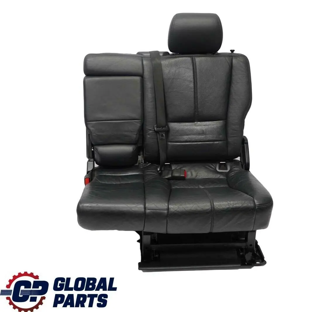 Mercedes ML W163 Black Leather Bench Backrest Rear Left N/S Seat A1639201746