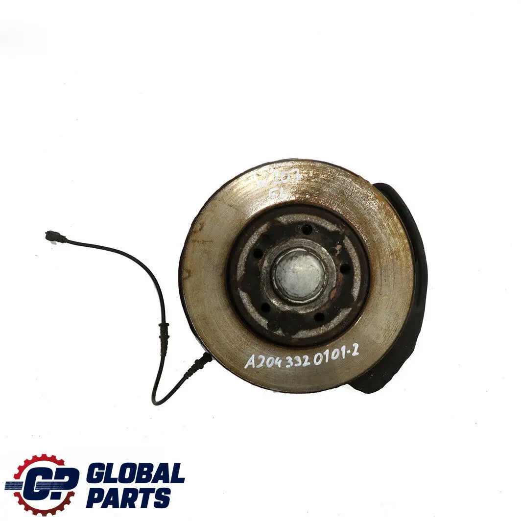 Mercedes W203 Front Wheel Carrier Hub Brake Disc Caliper Left N/S A2043320101
