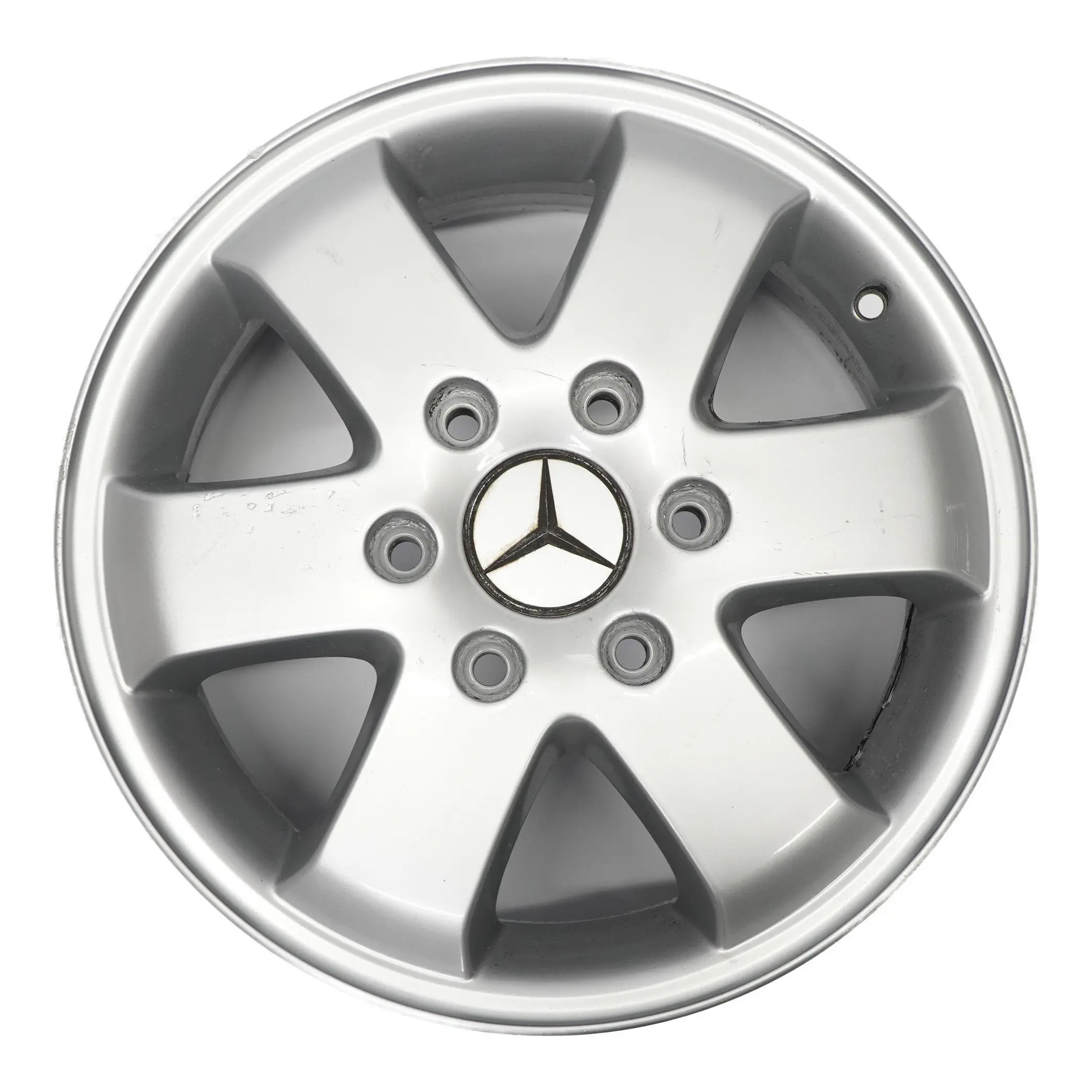 Mercedes W906 W910 Silberne Leichtmetallfelge 16" 6,5J ET:62 A0004017104