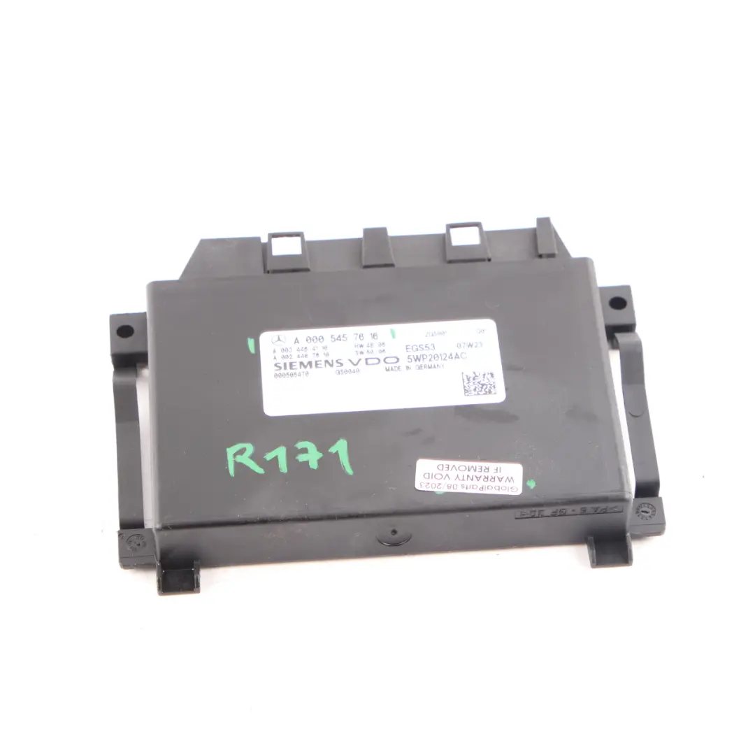 Mercedes R171 VDO Módulo De Unidad De Control De Transmisión EGS A0005457616