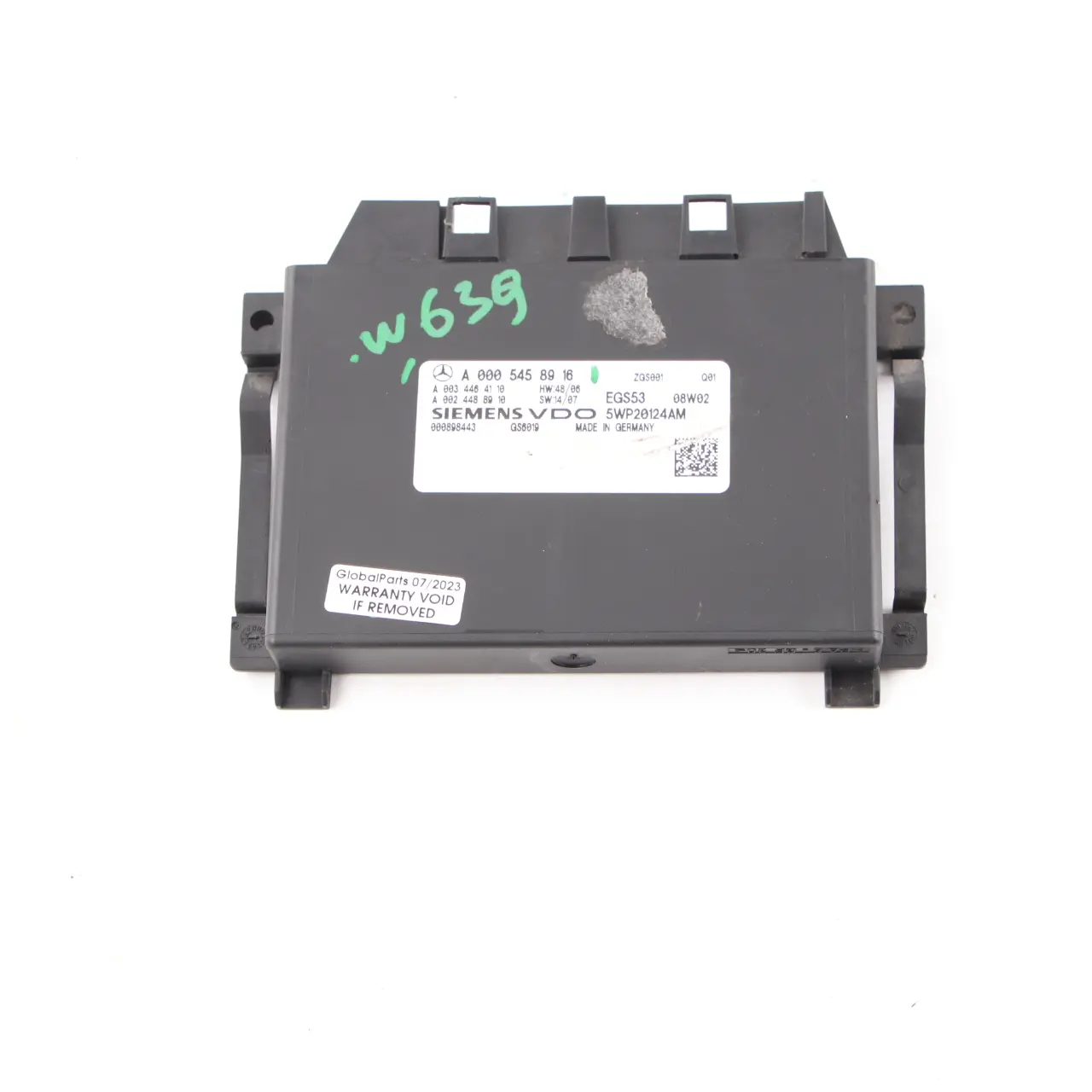 Mercedes W639 Caja cambios automática EGS control Módulo transmisión A0005458916