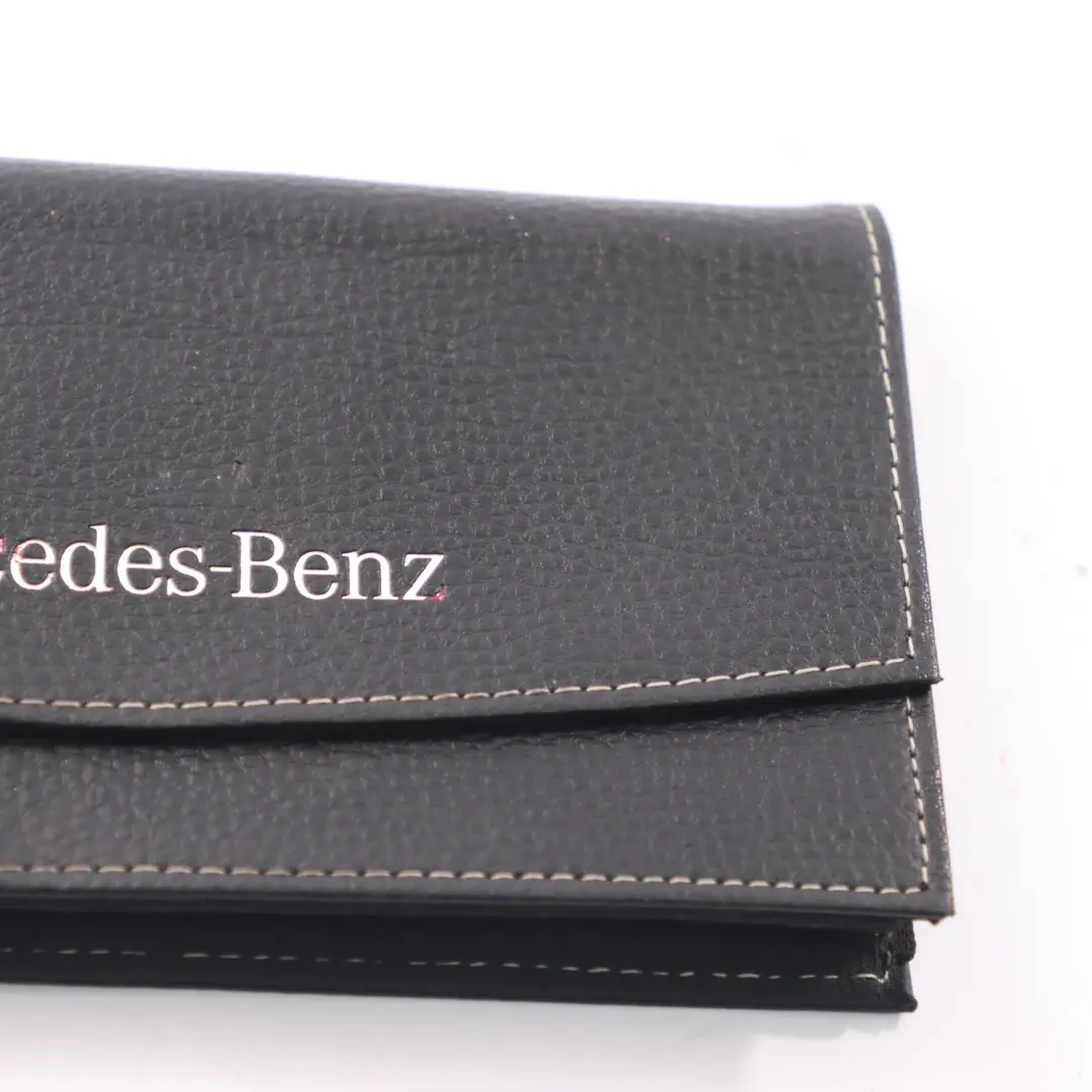 Funda para documentos Mercedes W205 Manual del propietario Cartera de piel