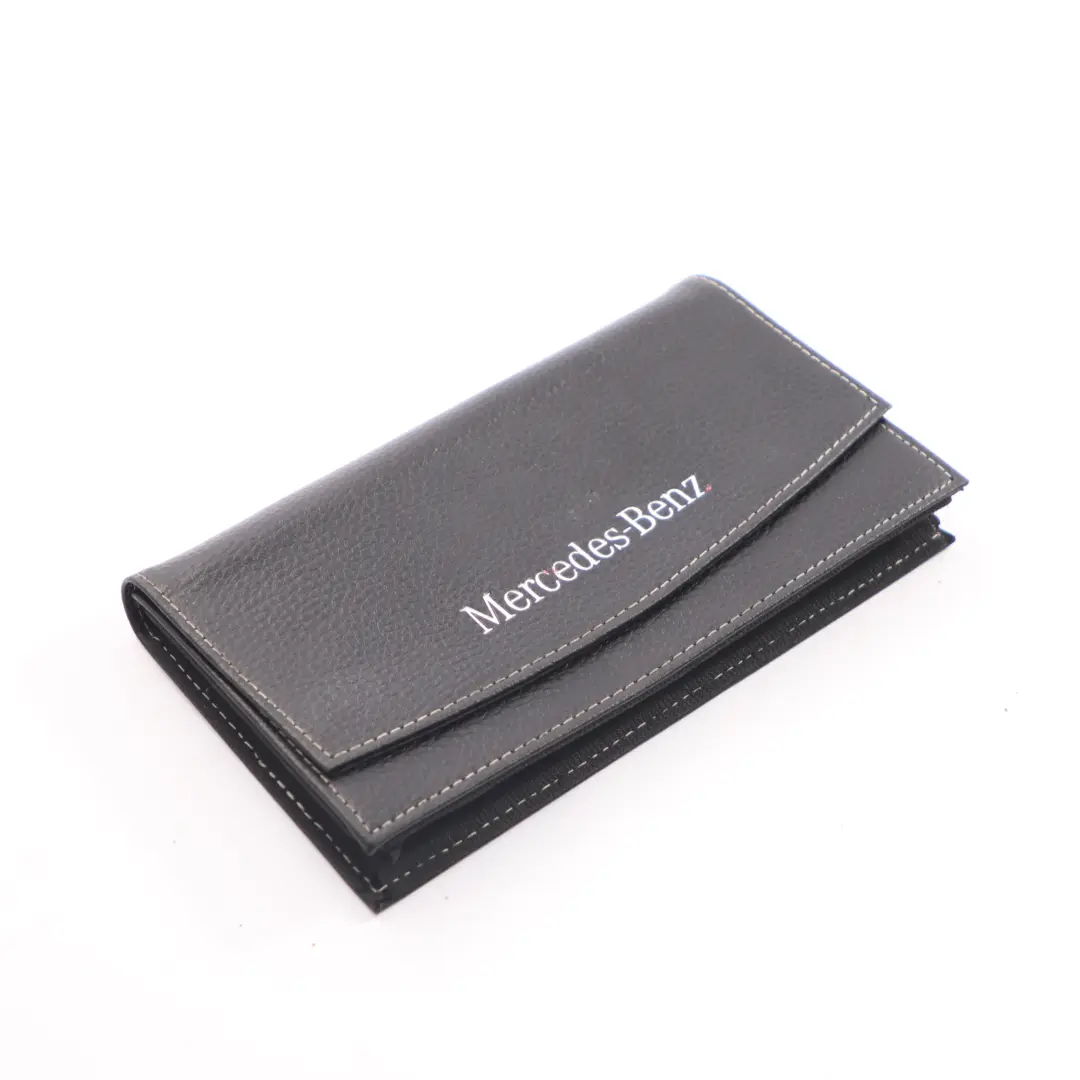 Funda para documentos Mercedes W205 Manual del propietario Cartera de piel