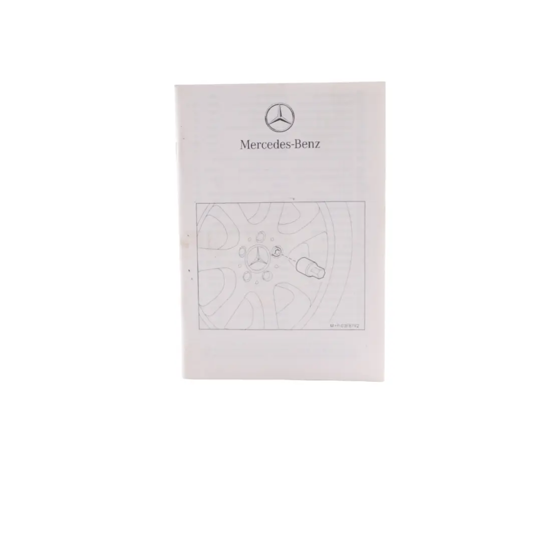 Document Case Mercedes W205 Owners's Manual Leather Wallet A0005851200