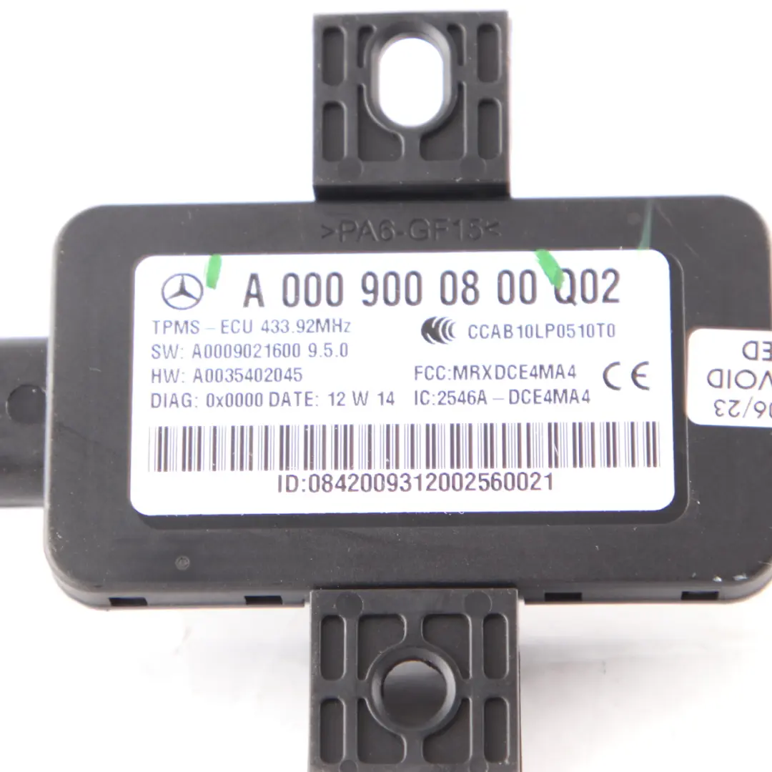 Mercedes W204 W207 W212 Tyre Pressure Monitor Control Unit Module A0009000800