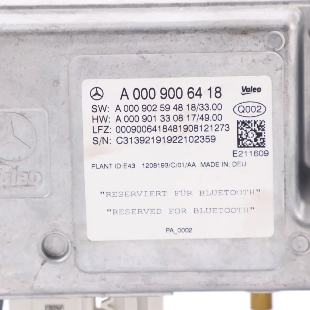 Mercedes W213 Parking Control Unit Module ECU Parktronic A0009006418 