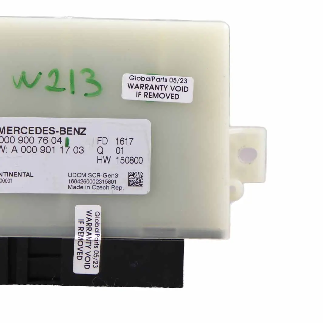 Mercedes W205 W213 W177 W907 Moduł Sterownik Spalin SCR EGR ECU A0009007604