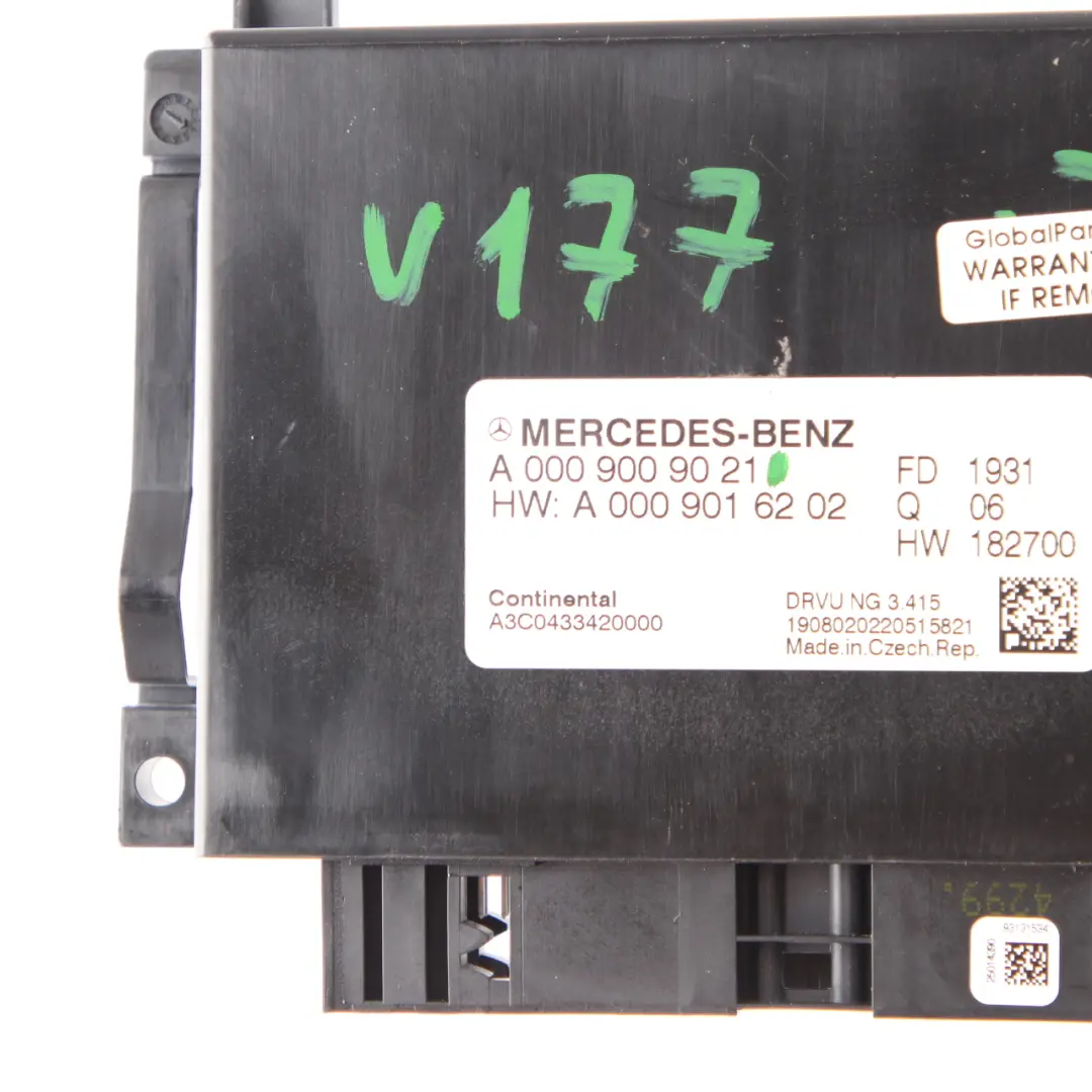 Mercedes W177 AMG Automatic Gearbox Transmission Control Module ECU A0009009021