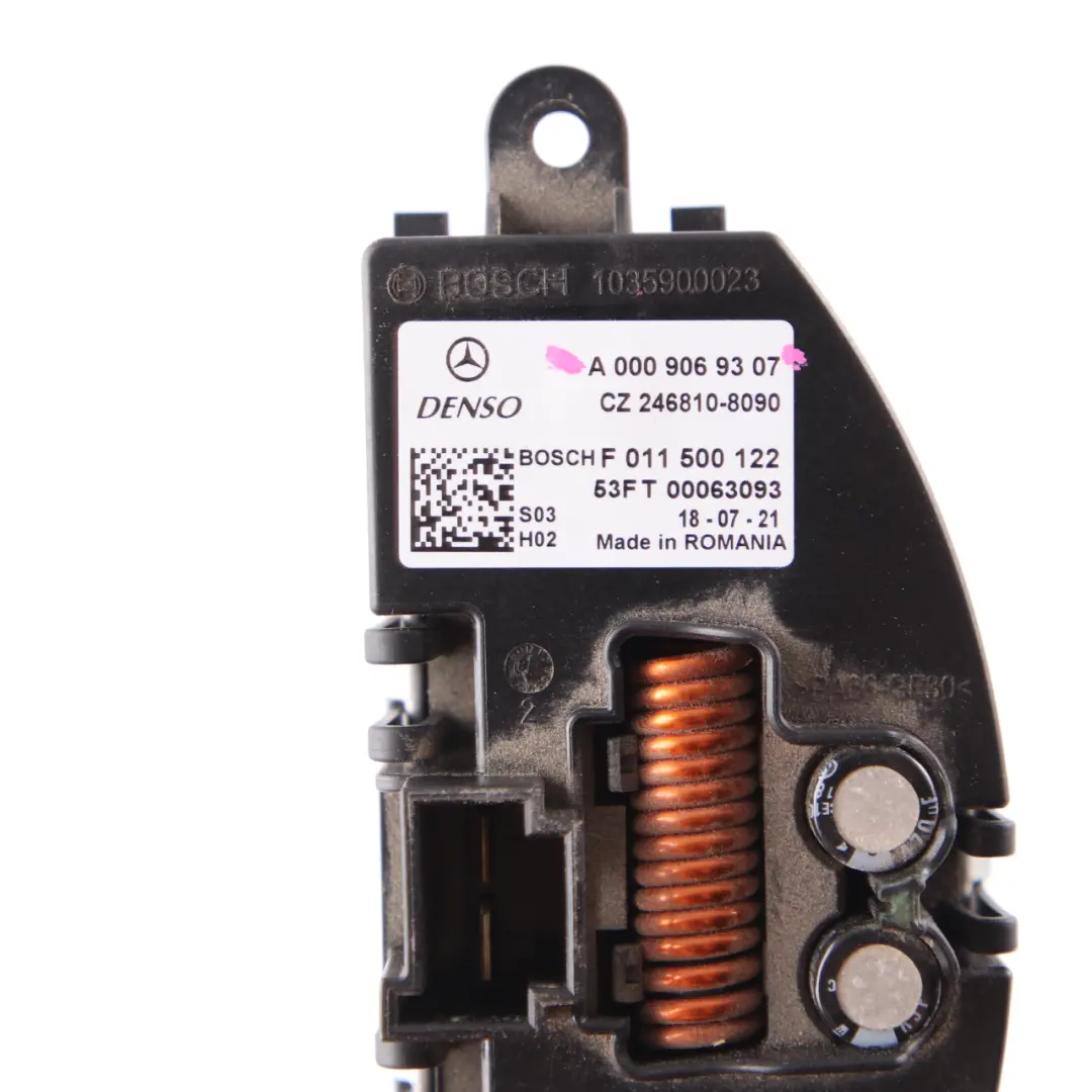 Mercedes W907 Resistor motor soplador ventilador A0009069307