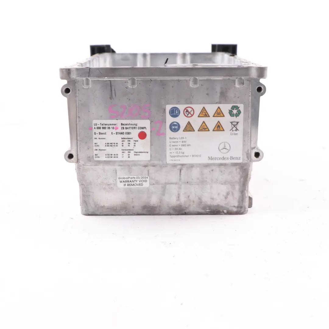 Mercedes W205 C238 Hybrid Battery Module Lithium Housing Bracket A0009823513
