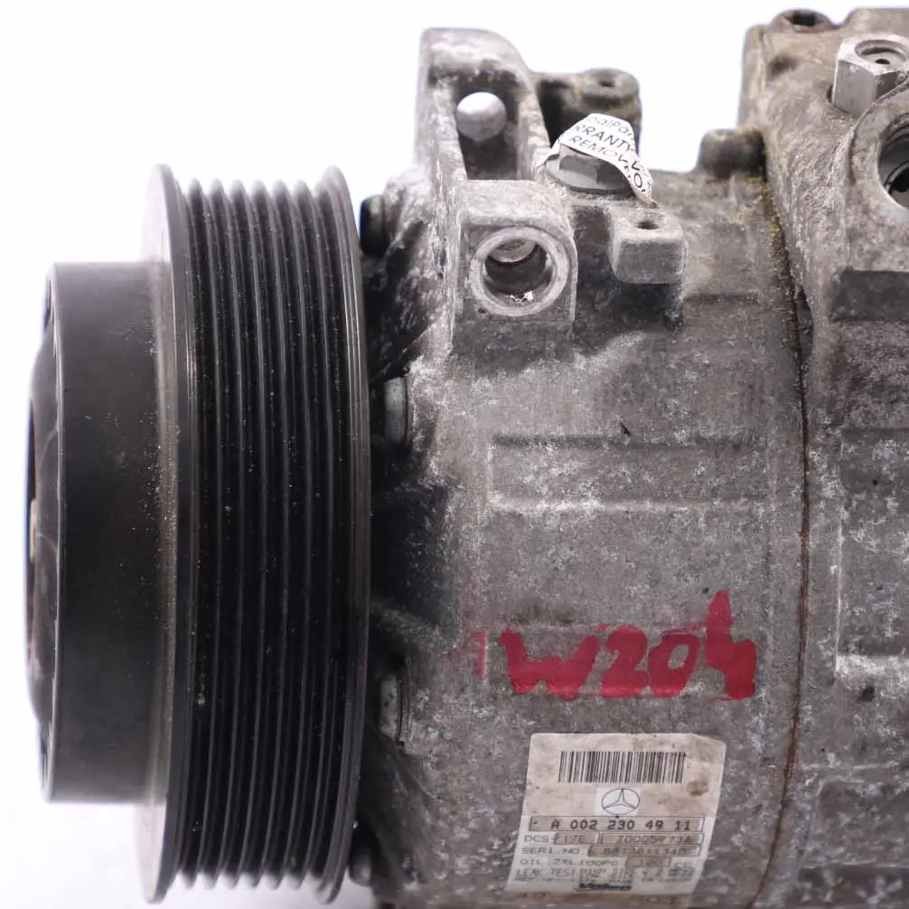 Mercedes W204 M271 Air Conditioning Compressor Air Con A/C Pump A0022304911